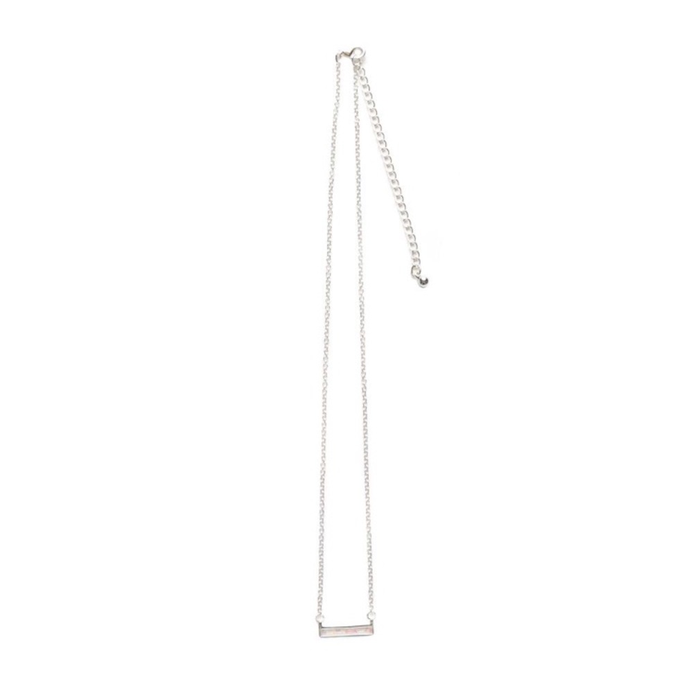 THE2BANDITS Athens Silver Bar Necklace